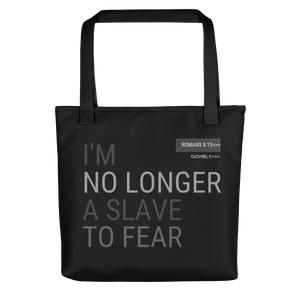 No Longer A Slave To Fear Govibly Tote bag